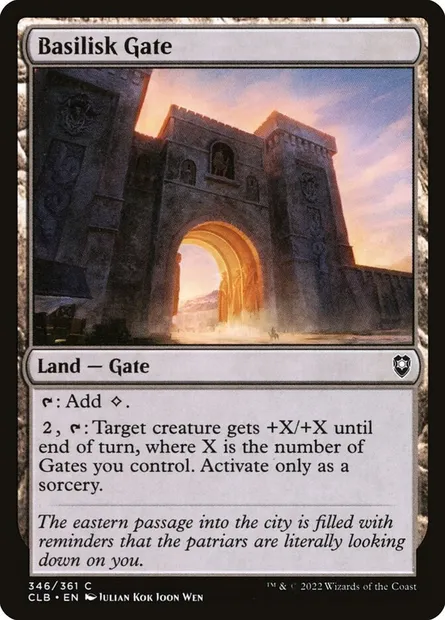 Basilisk Gate, Magic card CLB 346 — Commander Legends: Battle for Baldur's Gate set