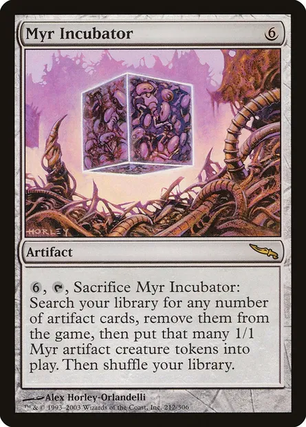 Myr Incubator, Magic card MRD 212 — Mirrodin set