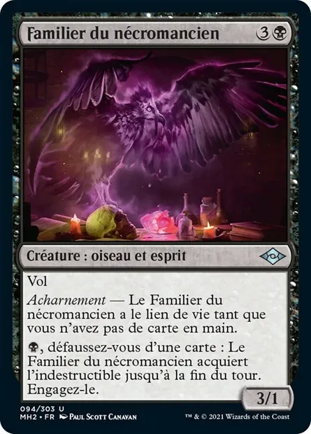 Familier du nécromancien, carte Magic MH2 94 — extension Horizons du Modern 2