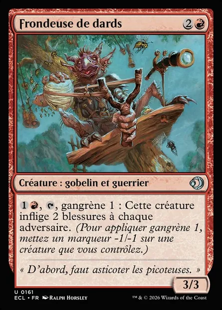 Frondeuse de dards, carte Magic ECL 161 — extension Lorwyn Eclipsed