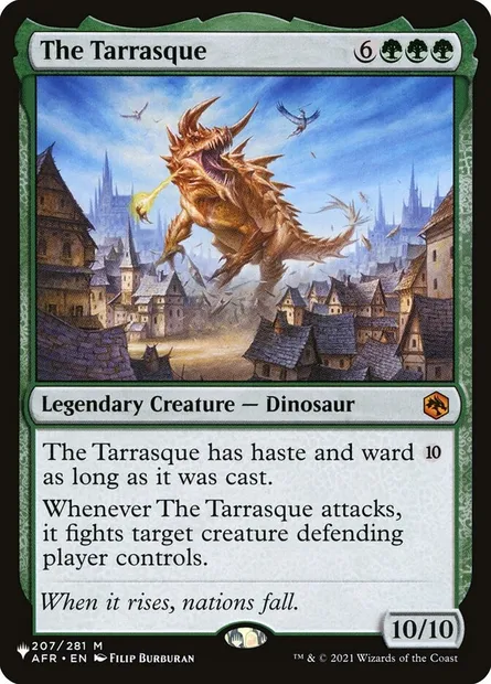 La tarasque, carte Magic PLST AFR-207 — extension The List