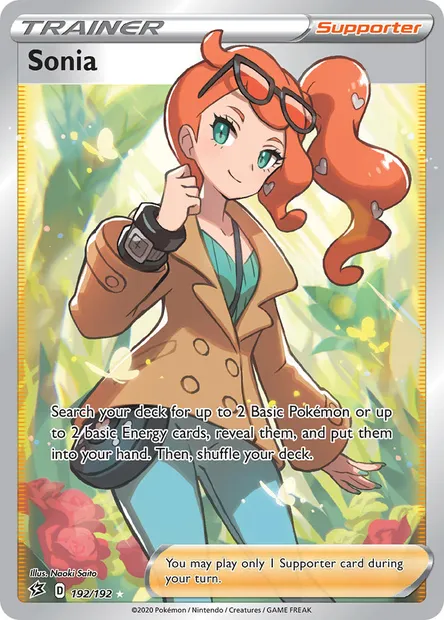 Sonia, Pokémon card RCL 192 — Rebel Clash set