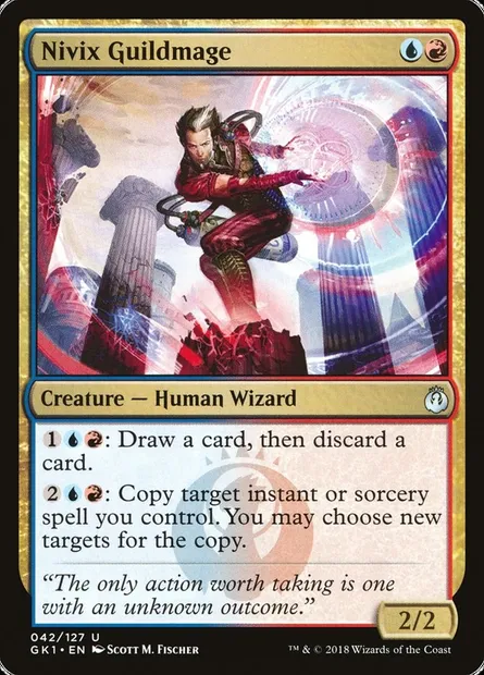 Nivix Guildmage, Magic card GK1 42 — GRN Guild Kit set