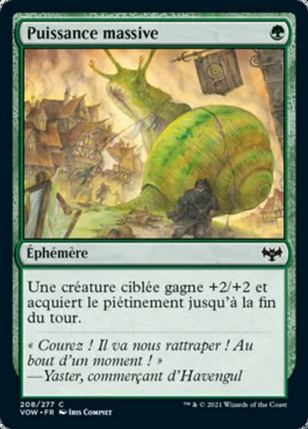 Puissance massive, carte Magic VOW 208 — extension Innistrad : noce écarlate