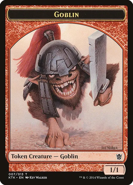 Goblin, Magic card TKTK 7 — Khans of Tarkir Tokens set
