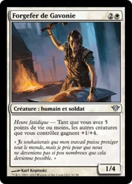 Forgefer de Gavonie, carte Magic DKA 9 — extension Obscure Ascension