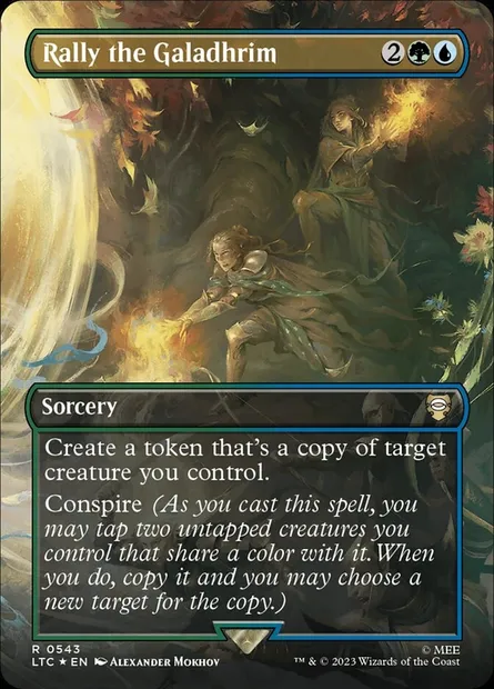 Rally the Galadhrim, Magic card LTC 543 — Tales of Middle-earth Commander set