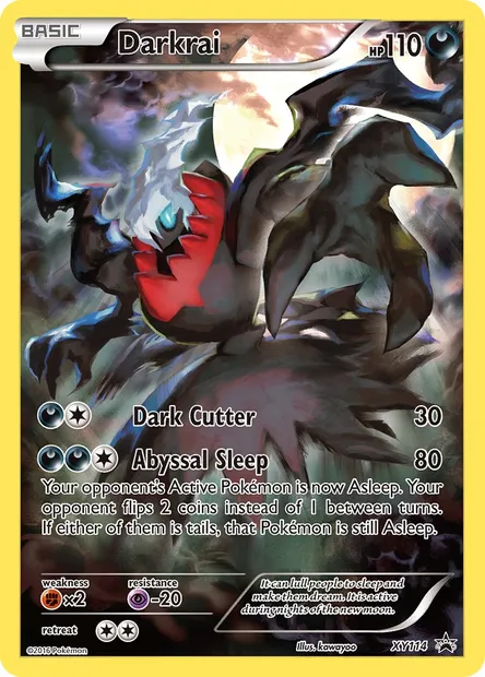 Darkrai, Pokémon card XY 114 — XY Black Star Promos set