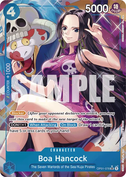 Boa Hancock, One Piece card OP01-078 — ROMANCE DAWN set