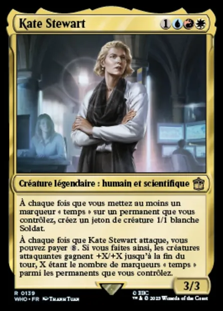 Kate Stewart, carte Magic WHO 139 — extension Doctor Who