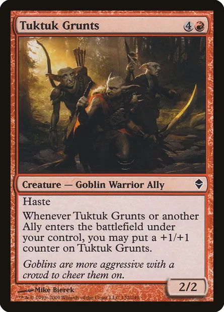 Tuktuk Grunts, Magic card ZEN 152 — Zendikar set