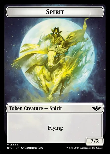 Spirit, carte Magic TOTJ 5 — extension Outlaws of Thunder Junction Tokens