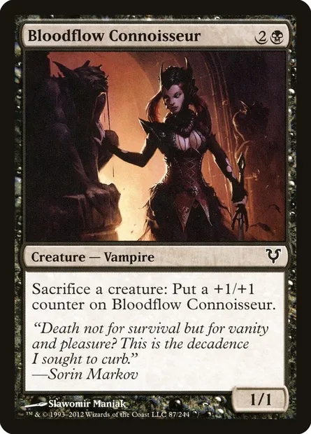 Bloodflow Connoisseur, Magic card AVR 87 — Avacyn Restored set