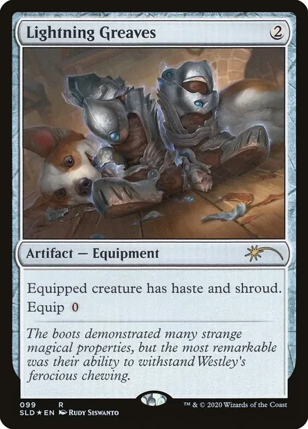 Lightning Greaves, Magic card SLD 99 — Secret Lair Drop set