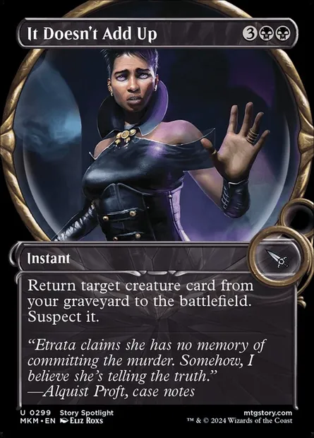 It Doesn't Add Up, Magic card MKM 299 — Murders at Karlov Manor set