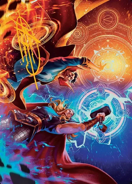 We Say Thee Nay! // We Say Thee Nay!, carte Magic AMSH 7 — extension Marvel Super Heroes Art Series