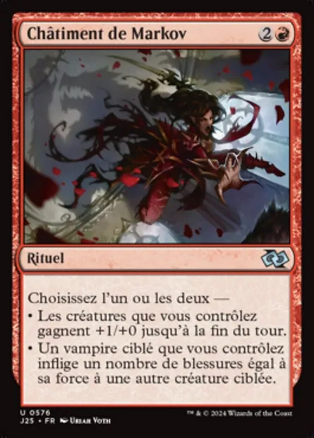 Châtiment de Markov, carte Magic J25 576 — extension Foundations Jumpstart