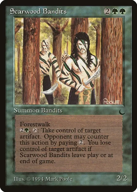 Scarwood Bandits, Magic card DRK 85 — The Dark set