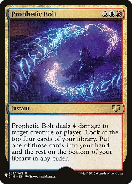 Prophetic Bolt, Magic card PLST C15-231 — The List set