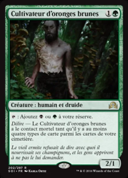 Cultivateur d'oronges brunes, carte Magic SOI 202 — extension Ténèbres sur Innistrad