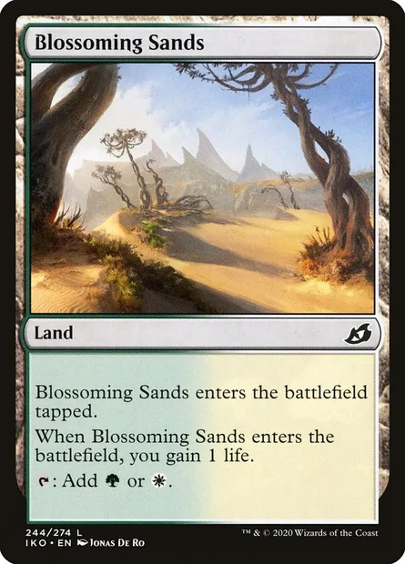 Blossoming Sands, Magic card IKO 244 — Ikoria: Lair of Behemoths set