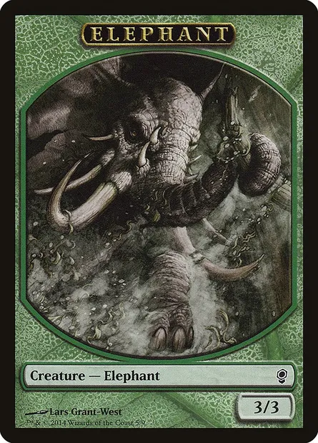 Elephant, carte Magic TCNS 5 — extension Conspiracy Tokens