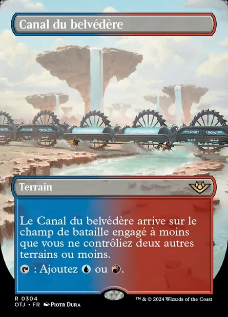 Canal du belvédère, carte Magic OTJ 304 — extension Outlaws of Thunder Junction