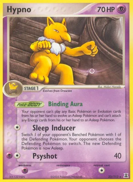 Hypno, Pokémon card DS 23 — Delta Species set