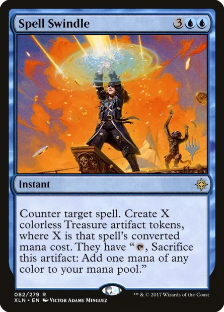 Spell Swindle, Magic card PXLN 82p — Ixalan Promos set
