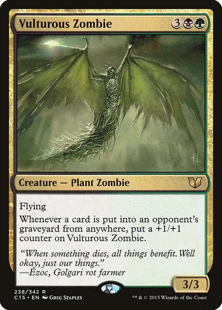 Vulturous Zombie, Magic card C15 238 — Commander 2015 set
