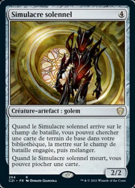 Simulacre solennel, carte Magic C21 264 — extension Commander 2021