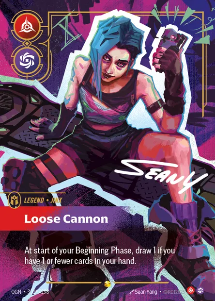 Loose Cannon, carte Riftbound OGN 301* — extension Origins