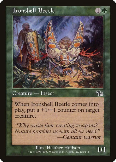Ironshell Beetle, Magic card JUD 121 — Judgment set
