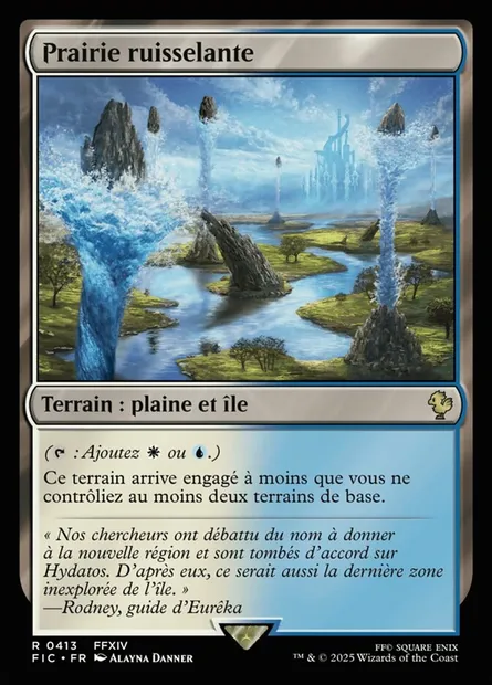 Prairie ruisselante, carte Magic FIC 413 — extension Final Fantasy Commander