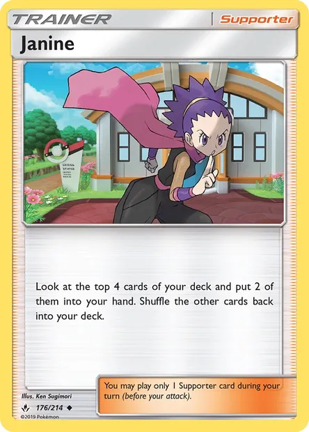 Janine, Pokémon card UNB 176 — Unbroken Bonds set