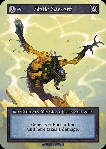 Static Servant, Sorcery card GOT 180 — Gothic set