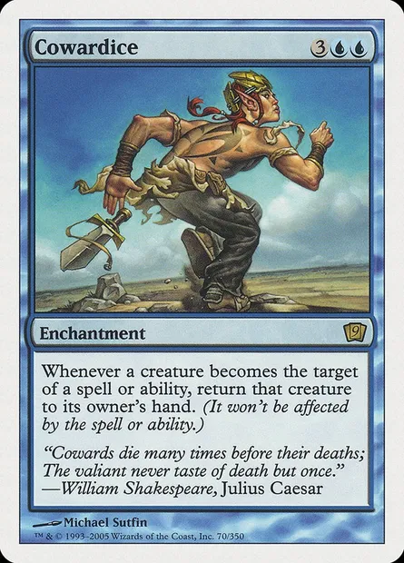 Cowardice, Magic card 9ED 70 — Ninth Edition set