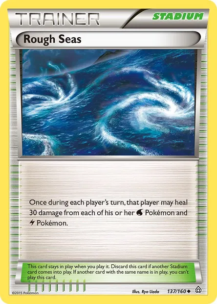 Rough Seas, Pokémon card PRC 137 — Primal Clash set