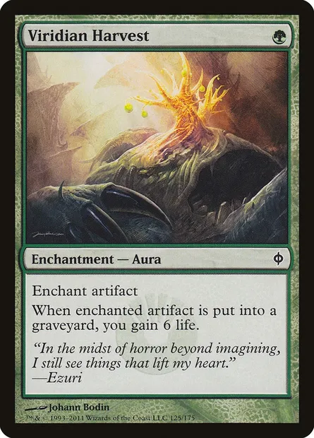 Viridian Harvest, Magic card NPH 125 — New Phyrexia set