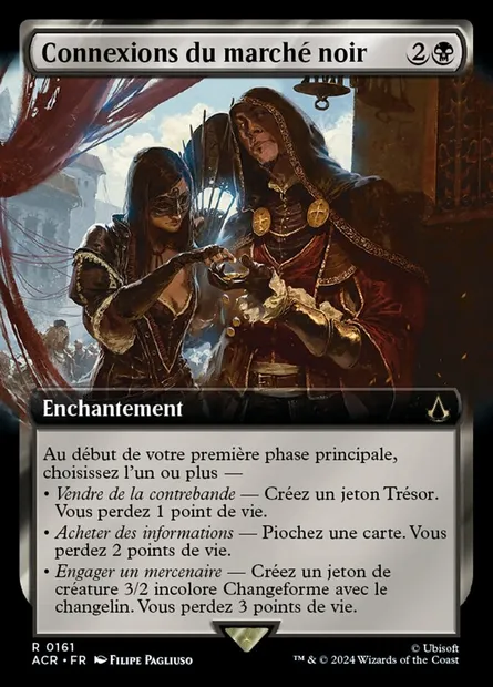 Connexions du marché noir, carte Magic ACR 161 — extension Assassin's Creed