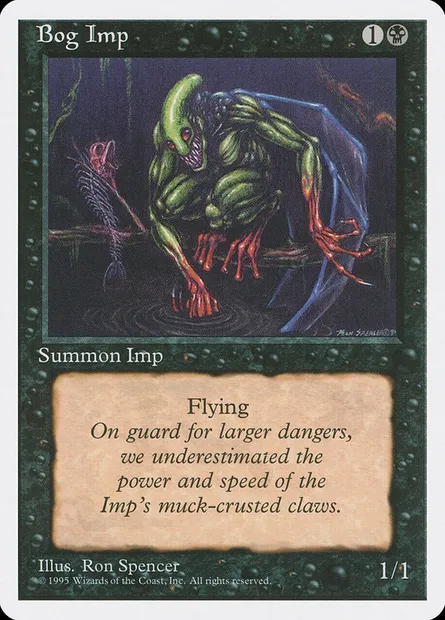 Bog Imp, Magic card 4ED 123 — Fourth Edition set