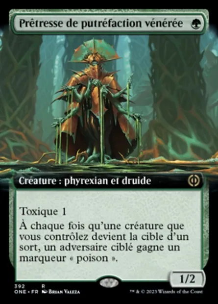 Prêtresse de putréfaction vénérée, carte Magic ONE 392 — extension Tous Phyrexians