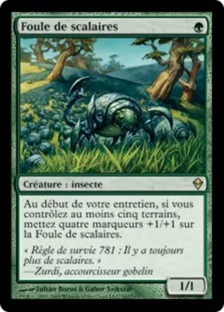 Foule de scalaires, carte Magic ZEN 182 — extension Zendikar