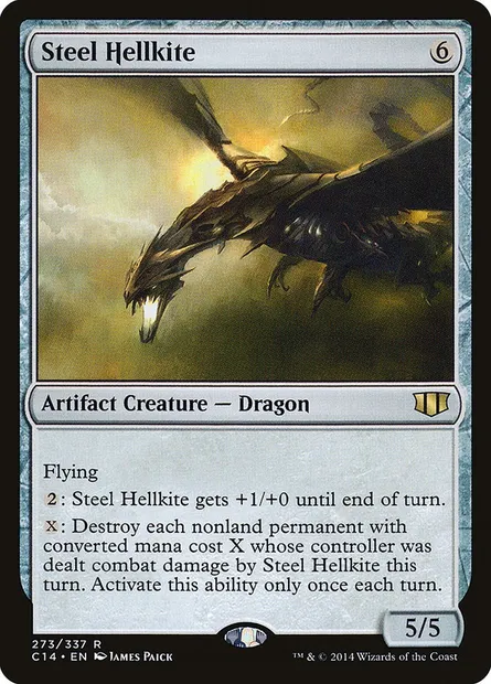 Steel Hellkite, Magic card C14 273 — Commander 2014 set