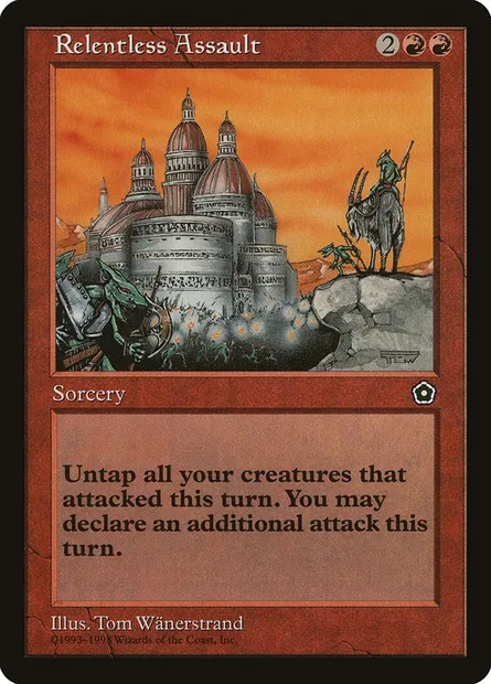 Relentless Assault, Magic card P02 115 — Portal Second Age set