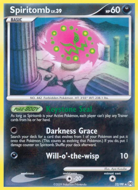 Spiritomb, Pokémon card AR 32 — Arceus set