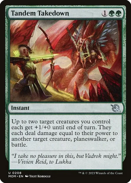 Tandem Takedown, Magic card MOM 208 — March of the Machine set