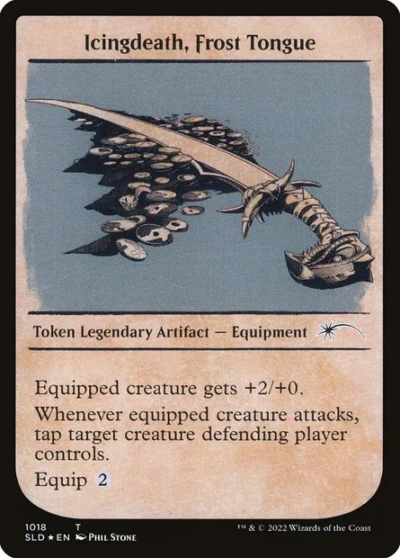 Icingdeath, Frost Tongue, Magic card SLD 1018 — Secret Lair Drop set