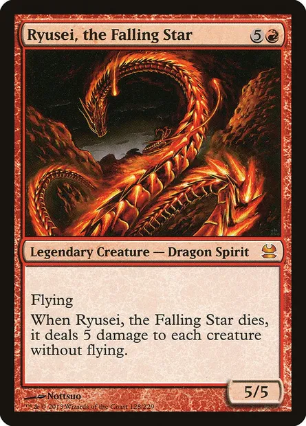 Ryusei, the Falling Star, Magic card MMA 128 — Modern Masters set
