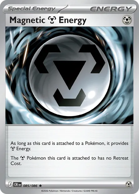Magnetic Metal Energy, Pokémon card CRI 085 — Chaos Rising set